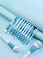 Набор кистей для макияжа небесно-голубой, 12 шт kmn-020-nebo