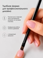 Кисть для геля Sakura плоская, длина 9,5 мм SK6-01.
