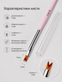 Кисть для дизайна Sakura "Ласточкин хвост" №6, длина ворса 9 мм sb13.