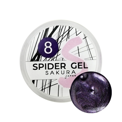 Металлизированная паутинка Spider Gel №8, 5 мл